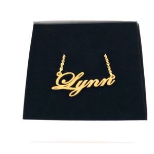 14K Gold Plated Name Necklace - Lynn